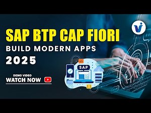 SAP BTP CAP Fiori Full Course – Build Modern Apps 2025 || Free Demo
