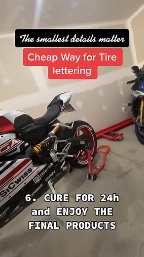 DIY Motorcycle Tire Lettering: Cheap and Easy Customization