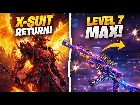 Blood Raven X-Suit Return! Level 7 Max Upgrade + AKM Joker 3D Effect | PUBG Mobile”