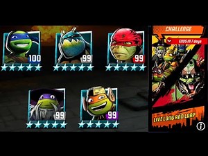 SLASH AND TURTLES MIXED TEAM VS DRAGON LEATHERHEAD | Teenage Mutant Ninja Turtles Legends