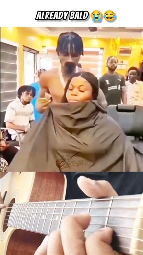 Plot Twist...She's Already Bald 😭😂 #FunnyVideos #TryNotToLaugh #ComedyClips #Shorts