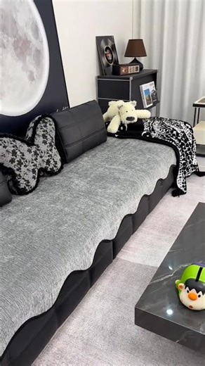 Luxury Stretch Sofa Cover Setup | Modern Living Room Makeover