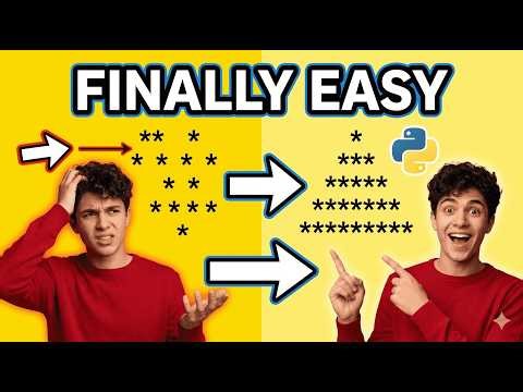 Python Pattern Programs for Beginners | Learn Logic Building Step-by-Step (Part 1)