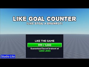 Like Goal Counter | Studio Lite Tutorial