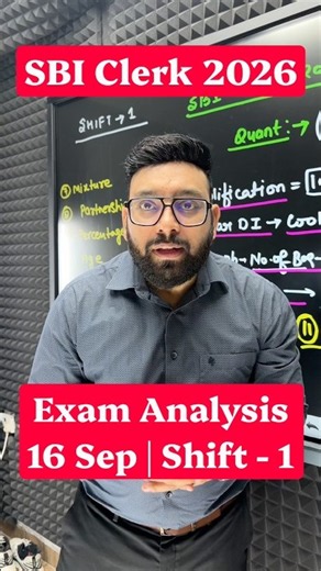 SBI Clerk Backlog 2026 Quant Analysis 📊#sbiclerkbacklog #sbiclerk2026 #sbiclerkanalysis