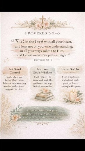 Trust God, Not Yourself 🙏 | Proverbs 3:5-6