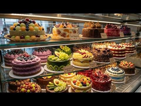 Fresh Cream Cakes Made All Day in a Busy Bakery | Satisfying Baking Process