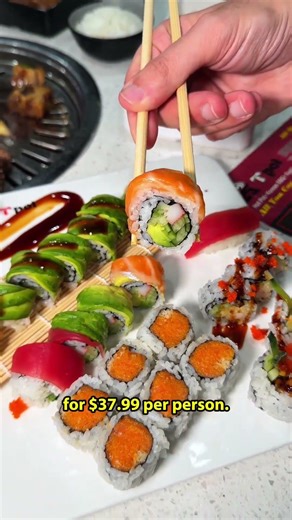 Three all-you-can-eat experiences under one roof: Korean BBQ, Hot Pot, AND Sushi. #dcspot #dmvfoodie