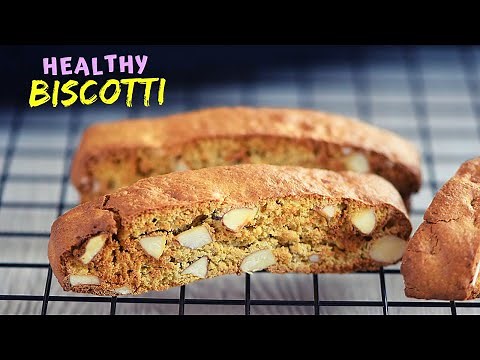 These almond BISCOTTI are my favorite AIR-FRYER cookies (Gluten free made with oats!)