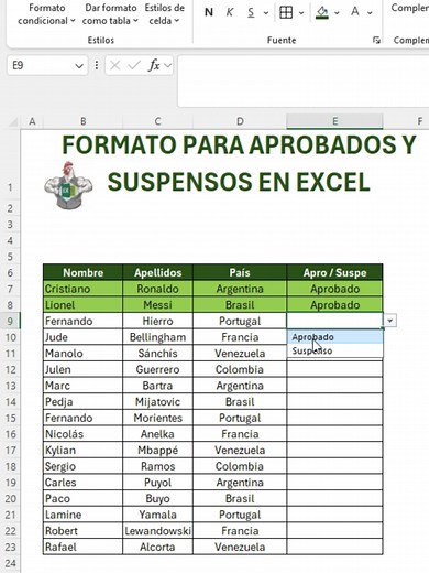 Lisbas Desplegables en Excel: Tutorial de Colores