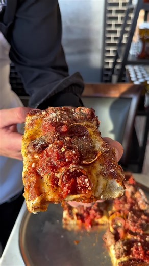 Next up on the order list 😎 • Have you had our Detroit style pizza? • • #pizza #cleveland #antoniospizza #pizzeria #antonios