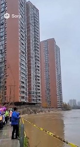 Urban Annihilation: The Visually Shocking Collapse of a High-Rise Structure That Disappears into a Cloud of Dust and Water. | Cricket Flix