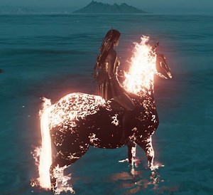 Legendary Phobos Skin - Abraxas Flaming Horse - Assassin's Creed Odyssey
