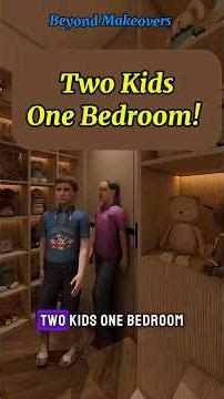 Twin bedroom rebuilt to stop daily kid battles with split zones #interiordesign #transformyourhome