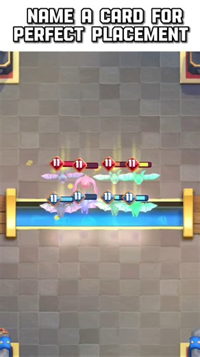 Name a Card for Perfect Placement #clashroyale