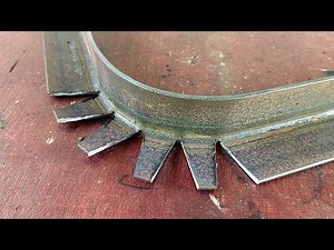 not everyone knows, the welder's secret trick to bend L angle iron without a bending tool