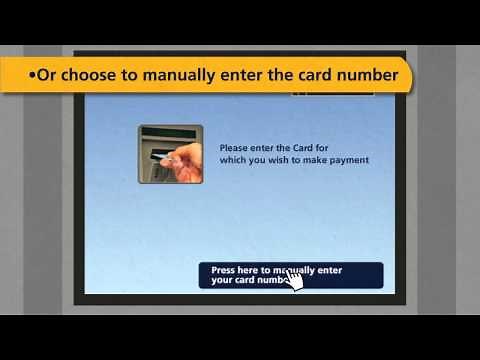 Credit card payment via ATM Machine
