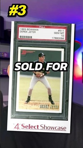 Bowman Rookie Cards from the 1990s Worth Money - 1993 Derek Jeter graded PSA 10 #baseballcards