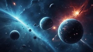 Galaxy and Nebula Abstract space background
