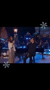 Elizabeth Gillies and Seth MacFarlane perform their single, ‘White Christmas,’ live at Disneyland. ❄️ #ElizabethGillies #SethMacFarlane | Glitter Magazine | Facebook