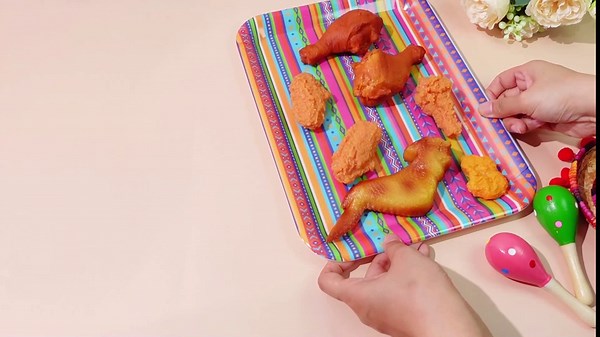 Zubebe Set of 3 Cinco De Mayo Serving Trays 13" x 10" - Mexican Party Decorations, Fiesta Supplies, Reusable Large Boho Rainbow Platter for Festivals