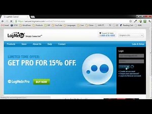Create a Desktop Shortcut in LogMeIn