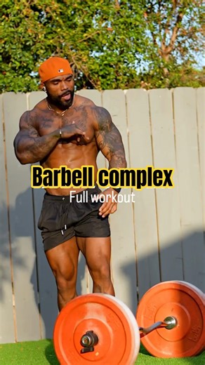 Barbell complex - Full workout, all body exercises 👊 Antwan Rarcus routine #fitabit #barbellcomplex