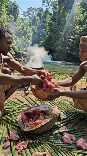 Ancestral Feast: Indigenous Tribe Eats Giant Turtle