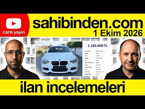 2CR Canlı - 1 Ekim 2026 - İkinci El İlan İncelemeleri #sahibinden