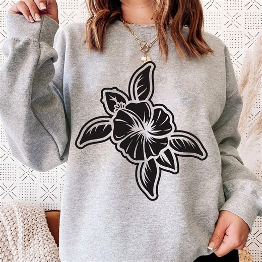 Sea Turtle Flower SVG Cut File Digital Download - Etsy