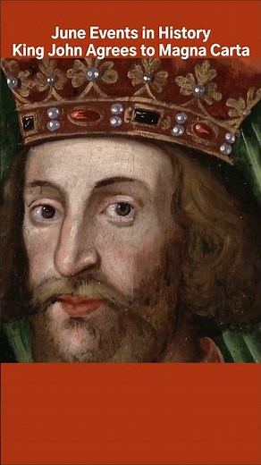 June Events in History | King John Agrees to Magna Carta #junehistory #britishhistory #magnacarta
