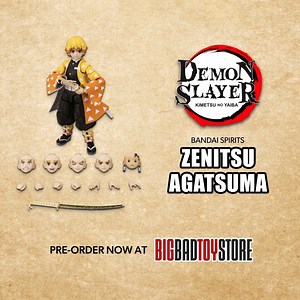 9.8K views · 18 reactions | **⚡ Sleep. Strike. Slay. ⚡** The **S.H.Figuarts Zenitsu Agatsuma** action figure brings the Thunder Breathing swordsman to life with stunning articulation and dynamic effects! Add this electrifying warrior to your **Demon Slayer** collection! Pre-order now at BigBadToyStore! ⚔️⚡link in bio! #DemonSlayer #KimetsuNoYaiba #Zenitsu #SHFiguarts #ThunderBreathing #BBTS | BigBadToyStore | Facebook
