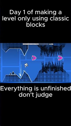 Day 1 of making a lvl using classic blocks