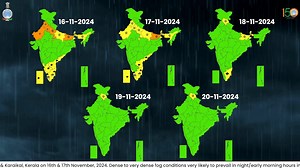 Daily Weather Briefing English (16.11.2024) #imd #weatherupdate #india #rain #keralarain #thunderstorm #rainfall #karnataka #heavyrain #heavyrainfall #weatherupdate #fog #FogDays #fogmorning #fogweather #fogweatherupdate #punjabfogalert #haryanafog #uttarpradeshfogalert #rajasthanfog #biharfog #foginpunjab #foginrajasthan #foginharyana #minimumtemperature | India Meteorological Department