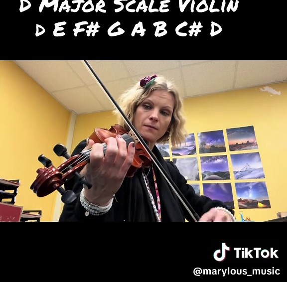 D Major Scale Tutorial for Beginners on Violin