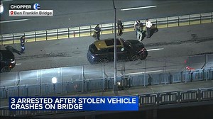 Fleeing driver in suspected stolen SUV hits cars on Ben Franklin Bridge: Sources