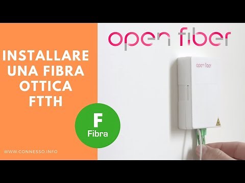 How to Install FTTH Fiber Optic at Home - by Open Fiber