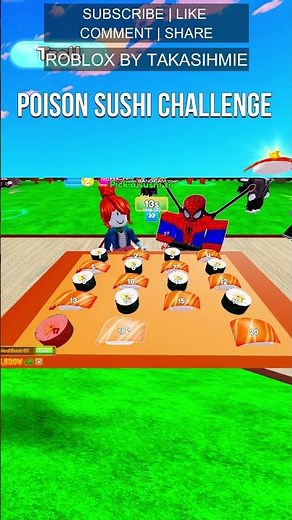 Win in Poison Sushi Challenge 3 Roblox #roblox