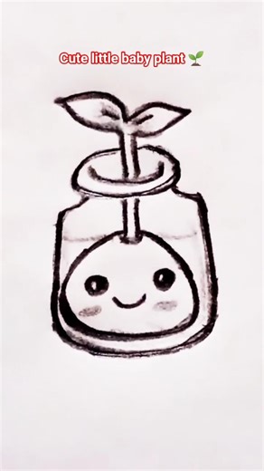 Cute Sprout 🌱diagram..#art #artist #draw #diagram #arttutorial #kids #sketch #drawingtutorial