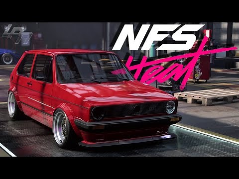 NEED FOR SPEED HEAT - VW GOLF 1 GTI TUNING & ENGINE SWAP + GAMEPLAY!