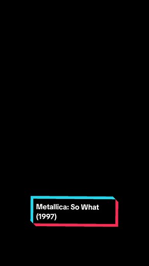 Metallica Cunning Stunts Concert: So What (1997)