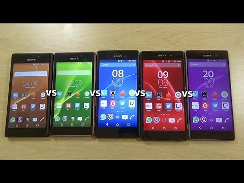 Sony Xperia M4 Aqua VS Z3 VS Z2 VS M2 Aqua VS M2 - Speed Test!
