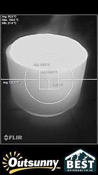 Outsunny wood burning firepit smokeless FLIR