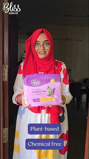 Join 3 lakh plus women today! | Plant-based Sanitary Pads | Chemical-free🌿✨️ #blissnatural #organic