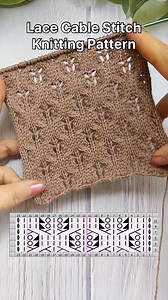 186K views · 1.3K reactions | How to knit Lace Cable Stitch #cableknitting #knittingdesign #knitted #knittingpatterns #aranknit #cableknitting #laceknitting | Free Knitting Patterns | Facebook