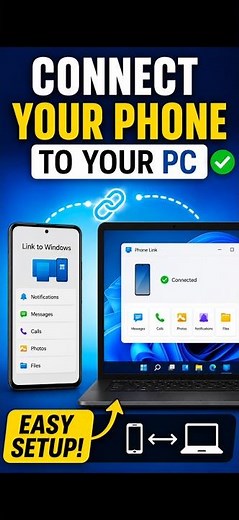 How to Connect Your Android Phone to Your Windows PC (Easy Guide)🔥 #shorts
