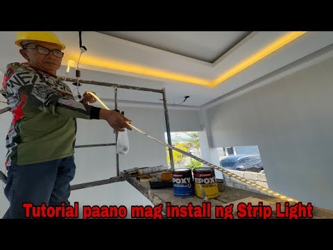 Tutorial paano mag install ng striplight para maging maganda ang Cove Light ng Bahay mo!