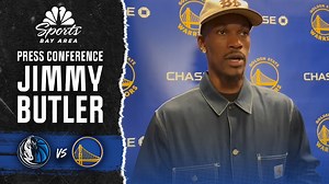Jimmy Butler glad De'Anthony Melton found shot in Warriors' win vs. Mavericks. Read here: shorturl.at/Vk5OX | NBC Sports Bay Area / California