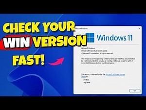 How to Check Windows Version on PC or Laptop: Quick & Easy Method