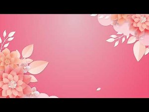Ultra HD Floral Corner Background Video Loop | Copyright Free Motion Graphic | Flower background